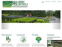 Tablet Screenshot of hallbergs-plantskola.se